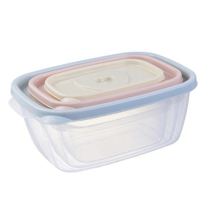 China Freshness Preservation Rectangle BPA FREE microwave stackable transparent plastic food containers with lids for sale