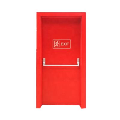 China Swing China Supplied New Design Fireproof Door With Panic Bar for sale