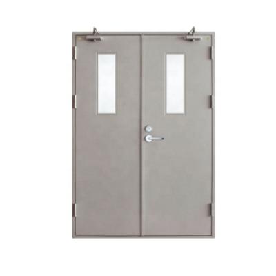 China Fireproof Steel Swing Door With Door Closer For Qatar for sale