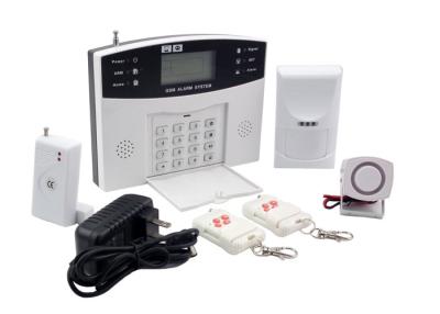 China Intelligent Wireless Burglar Alarm Systems LCD GSM With 8 Wired for sale