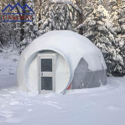 China Water proof/Fireproof /UV-resistant/self-supporting/long lifespan Dome Glamping House for winter/geodesic dome tent for sale