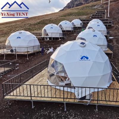 China Water Proof/Factory 6m PVC Snow Frame Luxury Geodesic Dome /UV-resistant/self-supporting/long lifespan Air Conditioning Flame Retardant Cold Resistant Dome Tent for sale