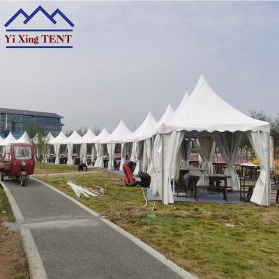 China Aluminum Pagoda Tent Exhibiton 3x3m/10x10 PVC Pagoda Feet For Sale for sale