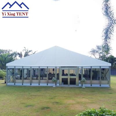 China 15x20m 15x25m Event Glass Wedding Tent 15x30m For Event Wedding With Ceilling for sale