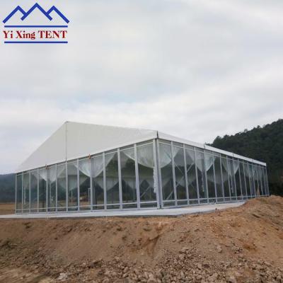 China Event Chima Tent Factory Glass Wall Tent with Clear Lining and Curtain/20x30m Outer Glass Wall Wedding Party Tents for 500 People for sale