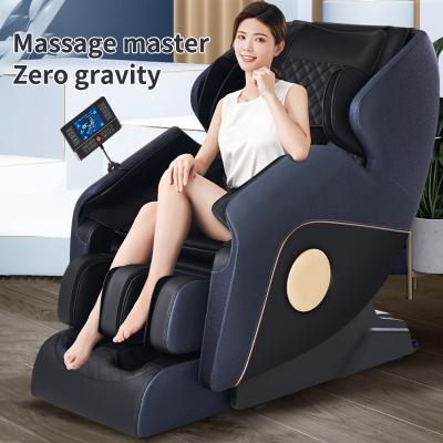 China Body Advance Leather Massage Chair 4d Rolling System Selling Music Body Leather Shoulder Covering Rohs Technical Support Waist ISO for sale