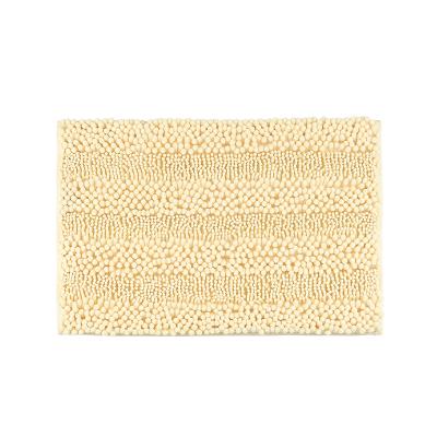 China Mix Pile Chenille Bath Rugs Luxury Washable Non-Slip Flooring for sale