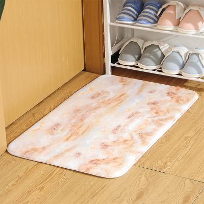 China Sustainable Hot Sale Soft Water Absorbent Memory Foam Mat For Bathroom for sale