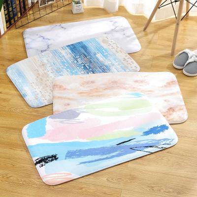 China Modern Design Sustainable Household Anti-fatigue Soft Non-slip Memory Foam Bath Mat for sale