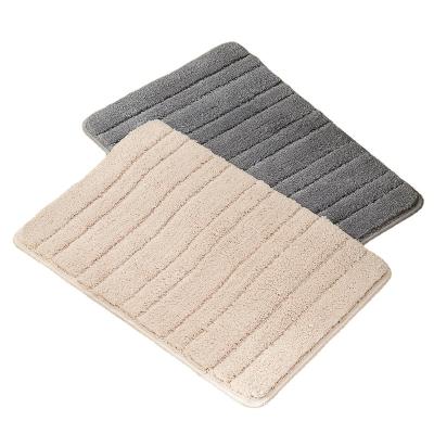 China Microfiber Back Door Entry Mat Soft Fluffy Non-slip Washable Shoe Washable Carpet TPR Clean Mat For Door for sale