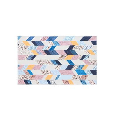 China Front Door Rug Outdoor anti-skid washable geometric print high quality washable for sale