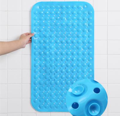 China Viable Best Price Multicolor Bathtub Mat With Suction Cups PVC Massage Point Shower Mat for sale