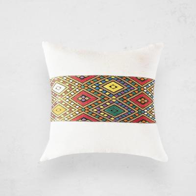 China PORTABLE New Traditional Ethiopian Eritrean Tigray Oromia Design Velvet Pillow Case for sale