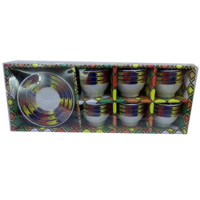 China 12pcs Tilet Ethiopian Eritrean Rekebot Coffee Cups And Saucers Eco-friendly Design Ethiopian Coffee for sale