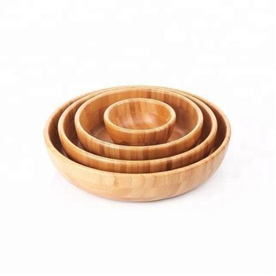 China Sustainable Bamboo Nesting Mixing Bowl For Salad Snack And Fruit for sale