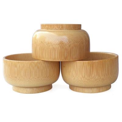 China Natural Products Bamboo Baby Feeding Bowl For Kids Diameter: 9-11cm for sale