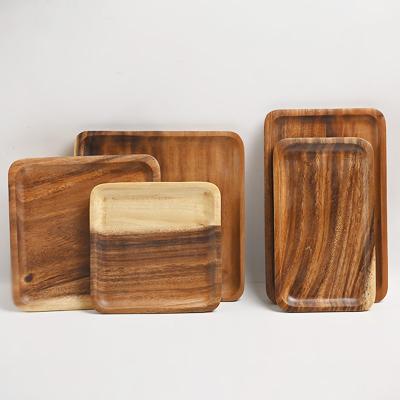 China Wholesale Different Shape Restaurant / Hotel Serving Wooden Small Bread Serving Wooden Tray for sale