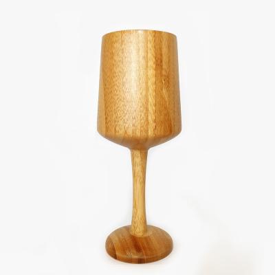 China Modern New Design Eco Friendly Reusable Bamboo Wine Goblet Drinks Cup for sale