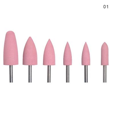 China Bview Surface Polished Tools Hot Selling Smoothing Silicon Polisher Grinders Cutter Nail Initial Buffing Drill Bit For Nail Art for sale