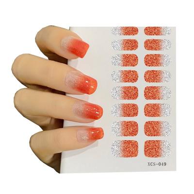 China Finger Nail Beauty Bview Tool Instant Ins Crystal Glass Paste All-paste 3D Nail Sticker Powder Film Nail Polish Piece for sale