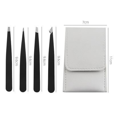 China Professional Eyebrow Stainless Steel Tweezers Set For Eyebrows for sale