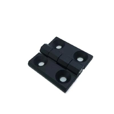 China Zinc Alloy Cabinet Door Hinge Steel Pin Hinge 4 Holes Hinge Use For Industry Cabinet Door 40*40*5 Black Powder Coated S3007 for sale