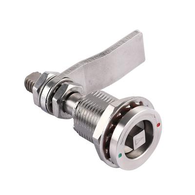 China Stainless Steel Railway Adjustable Compression Sector Industry Cam Lock Square 7mm Cylinder SS2728 for sale