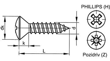 China Self tapping screw DIN7983 oval head screw,raised countersunk head screw for sale