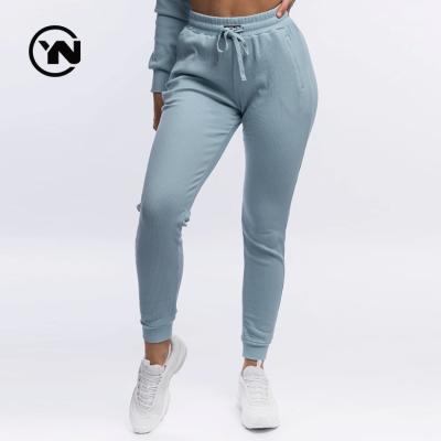 China Anti-wrinkle woman's clothing amazon women's waist vintage slimming top tapered jogger sweat pants and fashionable trousers for sale