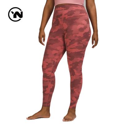 China Tik Tok High Waist Plus Size Winter Didgital Camouflage Gym Workout Yoga Pantyhose Breathable Tights Gaiters For Women for sale