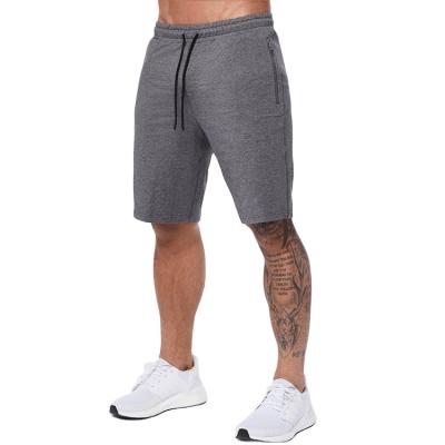 China Anti-Wrinkle Mens Summer Gym French Terry Cotton Spandex Athletic Cargo Running Sports Sweat Shorts Pants for sale