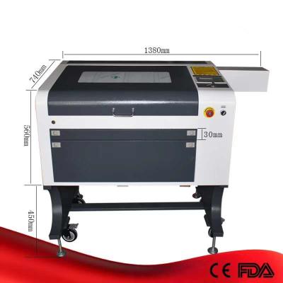 China Precise Laser Engraving DSP Axis RUIDA T2 100W RECI High Axis RUIDA TUBE 4060 400*600mm CO2 100w Laser Cutter Machine for sale