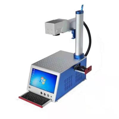 China With Computer Smart Metal Fiber Laser Marking Machine Metal Fiber Laser Marker Machine With Computer Handheld 20w 30w 50w With Original Ezcad for sale