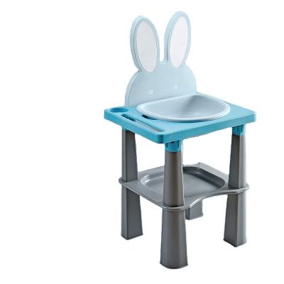 China New Design Modern Cartoon Rabbit Baby Hand Bathroom Plastic Baby Basin For Kids Size for sale