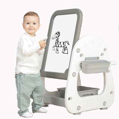 China No Two Stool Kids Suction Board Toy Multi-Functional Magnetic Magnetic Drawing Adjustable Board With Table And Chair for sale