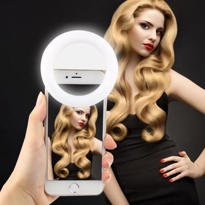 China Adjustable Luminous Led Lightweight Rechargeable Selfie Flash Ring Light For Photography SD-956 for sale