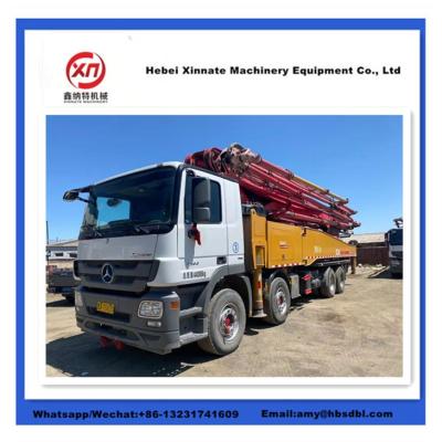 China Sany 56m Used Concrete Pump Truck Secondhand Concrete Mobile Pump Te koop