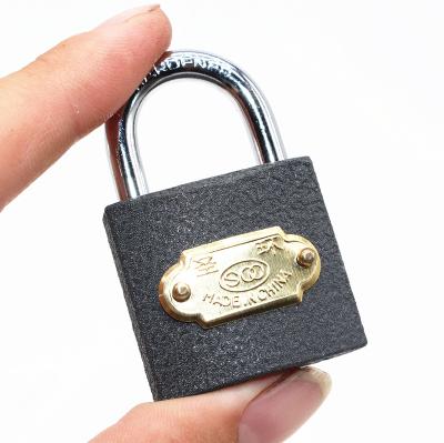 China Warehouse Factory Price Black / Gray Cast Iron Padlock For Long /Short Shackle Wholesale Available for sale