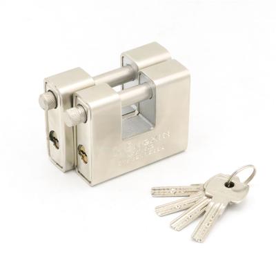 China Warehouse Yiwu Suppliers High Quality 4 Iron Keys Matt Cylinder Guard Security Padlock Brass Size 80-90mm for sale