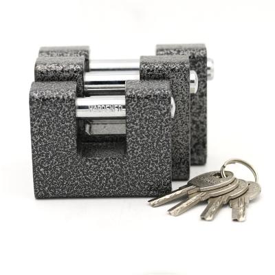 China Warehouse New Arrival Plastic Cylinder Black Cover Brass Security Padlock Lockout Size 70-80-90mm for sale