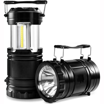 China Emergency LED Camping Lantern Camping Flashlight Collapsible 2 IN 1 Lantern for sale