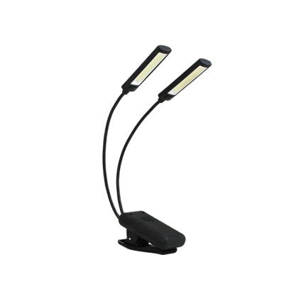 China Modern COB LED Battery Operated Flexible Clip On Reading Light for sale