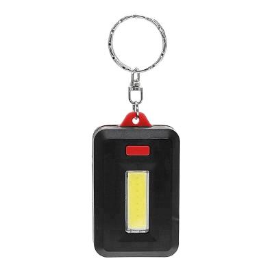 China Emergency 3 Modes Emergency COB Key Chain Light With Stainless Steel Key Ring for sale