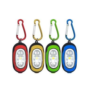 China Portable Emergency 1 Flashlight Key Chain COB LED Carabiner Camping Light for sale