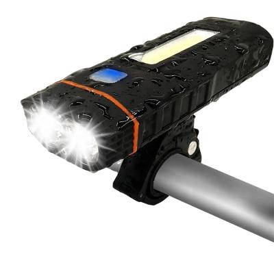 China Aluminum Alloy 4000mAh Power Bank 500 Lumen USB Rechargeable Bike Light for sale