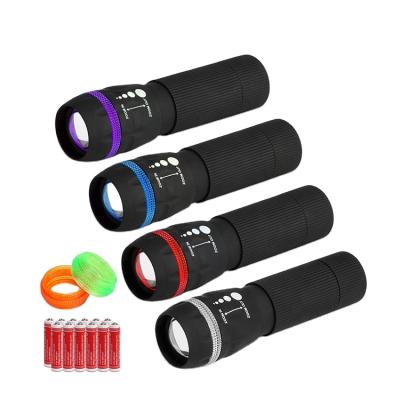 China Industrial Plastic Zoom Hand Held LED 1 Watt Mini Flashlight for sale