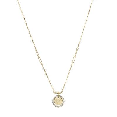 China FASHIONABLE Korean version of the high-grade gold women's gold simple and flexible letter diamond pendant necklace for sale