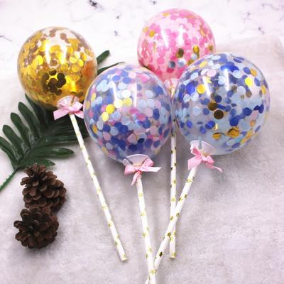 China Topper Cake Decorating Balloon Happy Birthday Party Decorations Party Supplies Wedding Cake Decorations Balloon Cake Topper for sale