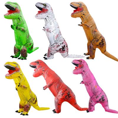 China Cloth Adult Kids Inflatable Dinosaur Costume Cute Dinosaur Costume Animatronic Halloween Costume for sale