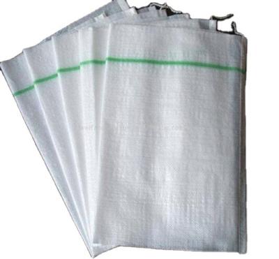 China Recyclable Wholesale Breathable High Quality White Color Tape Seal PP Woven Bag for sale